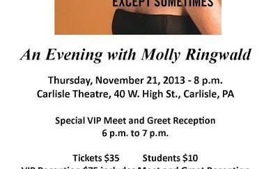 Molly Ringwald, November 21, Carlisle PA